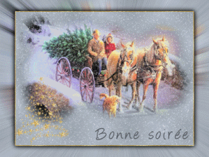 Gif animé bonne soirée hiver